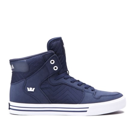 Supra Vaider Womens High Tops Shoes Blue UK 41DFY